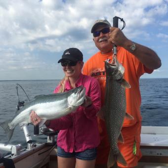 Beauty Steelhead and Lake trout